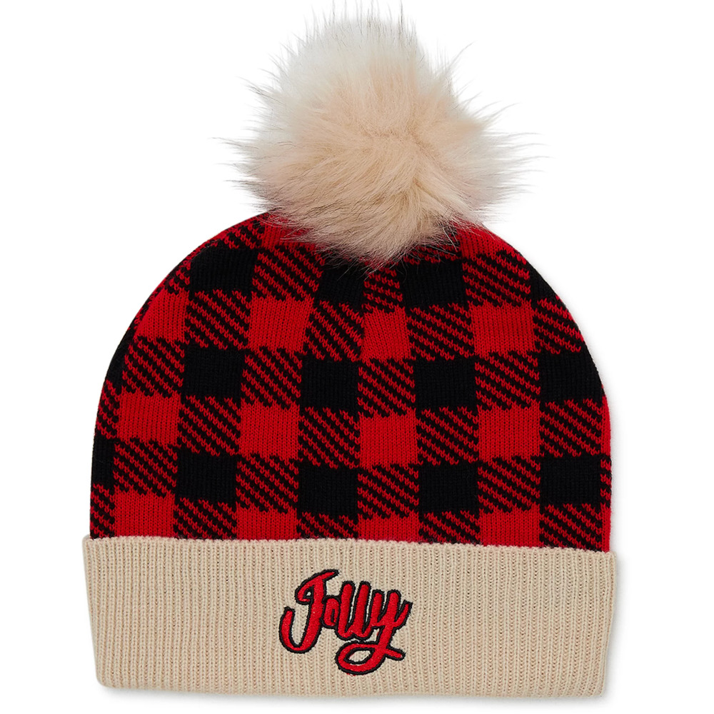 Christmas Pom Pom Beanie NWT